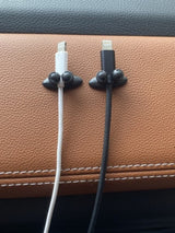 Carvallo ClipoFix Kabelklipp | 5-pack | Självhäftande med 3M-tejp | För bil, skrivbord & hem | Miljövänlig PVC Carvallo