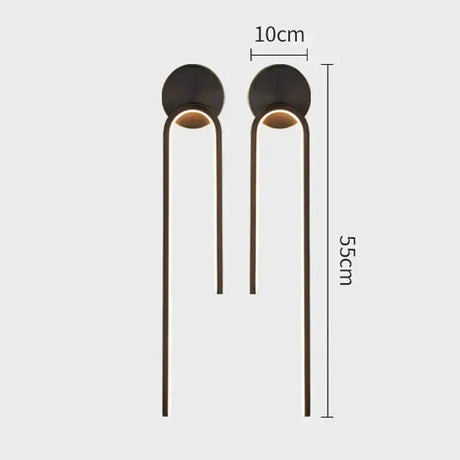 Moderna LED vägglampor för atmosfärisk belysning i vilket rum som helst Carvallo