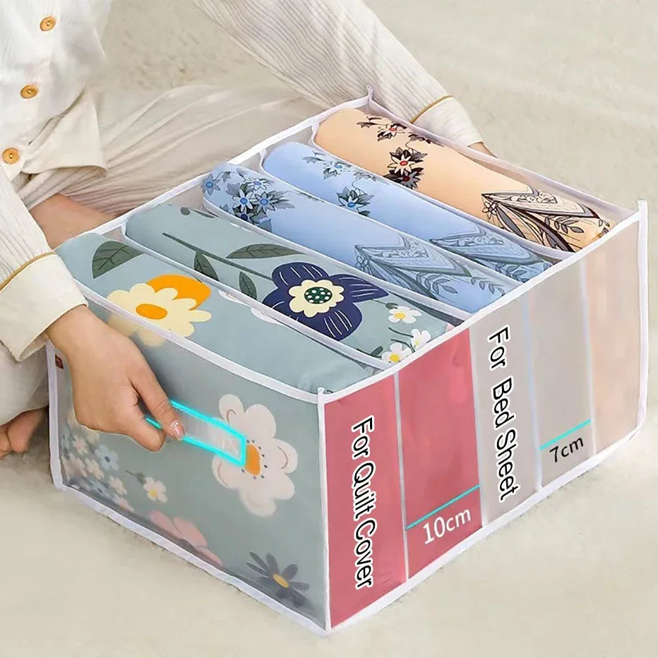 Carvallo OrdiLuxe | Med 5 fack & nätfönster | Fällbar & tvättbar | 44 × 33 × 22 cm Carvallo