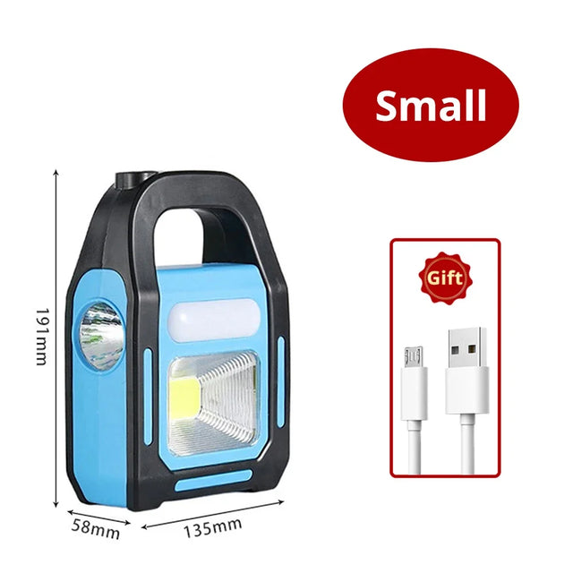 Carvallo LumaForce 3-i-1 | LED-Lampa & Powerbank | Sol- & USB-laddning | Vattentät & Stötbeständig Carvallo