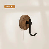 Carvallo Holzhaken Woodiva WallHook | Massivt trä valnöt | Nyckel-, handduks- & rockkrok | För kök, badrum & hall Carvallo