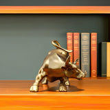 Elévo | Wall Street Bull Market Resin Ornament Feng Shui Wealth Figur Figurine Carvallo