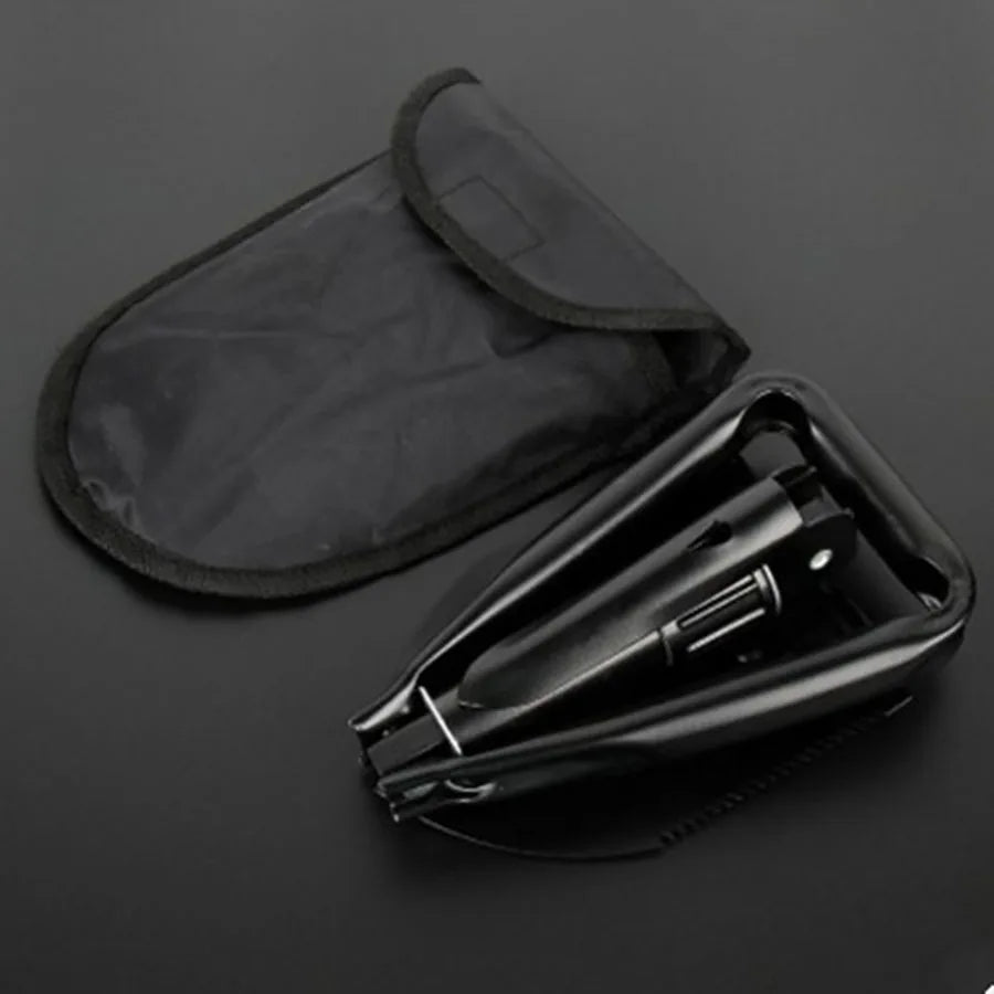 Carvallo FieldTool Fällbar Multifunktionsspade | Högkvalitativt kolförstärkt stål | För camping, utomhus och nödsituationer Carvallo