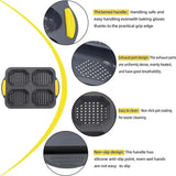 Carvallo SilicoBake | Silikonform för hamburgerbröd | Non-stick & värmeresistent | Fällbar & återanvändbar Carvallo