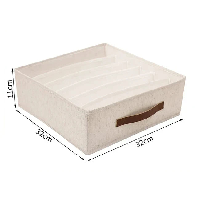 Carvallo Lådor Organizer | För underkläder, BH:ar & strumpor | Fällbar förvaringslåda | Ordning i garderoben Carvallo