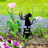 Carvallo FerroCharm | Klassisk metalldesign | Med jordspett | För trädgård, staket & terrass Carvallo