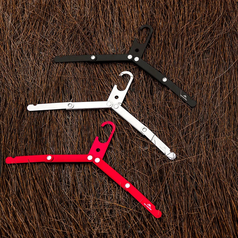 Carvallo Fällbar Utomhus-Klädhängare i Aluminium | Ultralätt & Halkfri | Kompakt för Camping, Resor & Vandrare | Bärbar Torkhängare Carvallo