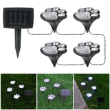 Solarlampa med tassavtryck design – LED trädgår belysning i multicolor för utomhusbruk Carvallo