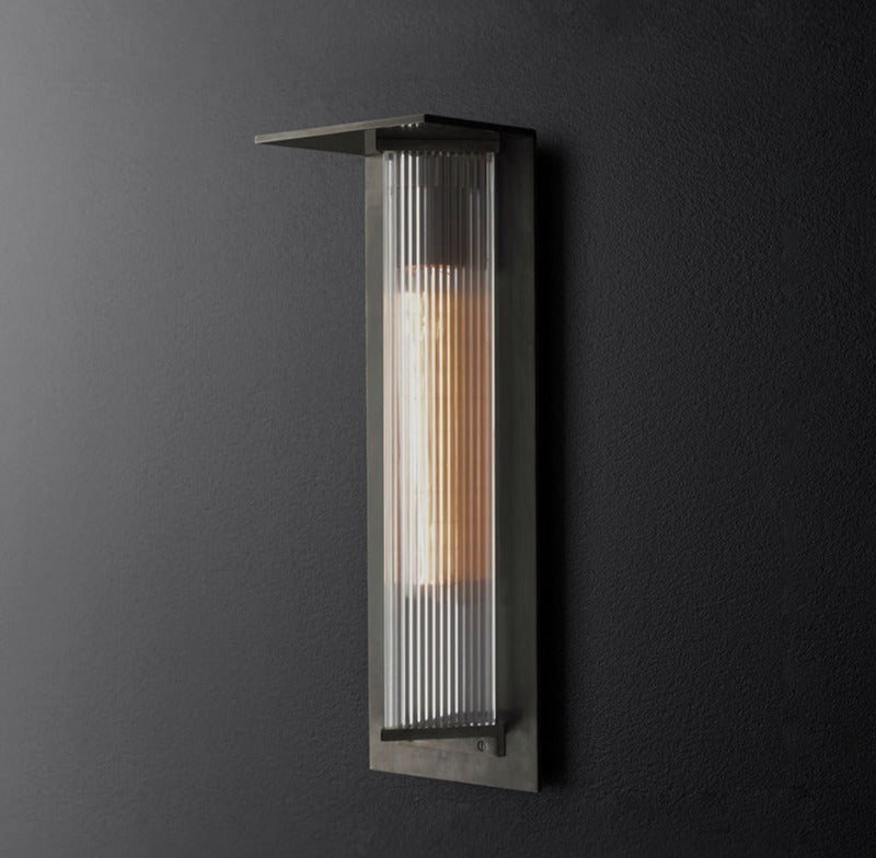 Carvallo-Vägglampa SensoLux | Med rörelsesensor | IP65 Väderbeständig | Rostfritt stål & Aluminium | LED Varmvit Carvallo