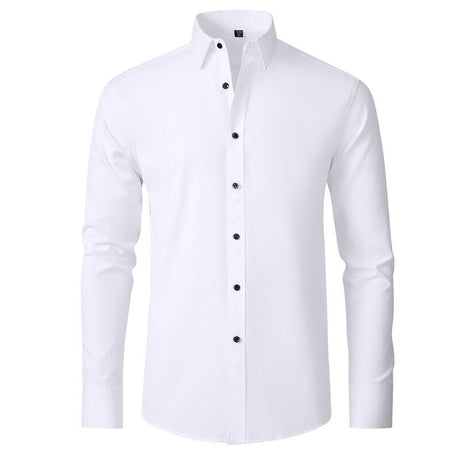 Modern Stretch Långärmad Skjorta-Clothes for Men-Hemnix-Vit-38-Hemnix