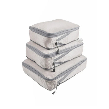 Carvallo Resväskor Set | 3-delat Komprimerbart | Lätt & Andningsbart | Med Fönster Carvallo