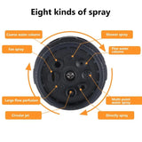 Carvallo MultiJet trädgårdssprutepistol med 8 funktioner | Högtrycksvattenpistol för bil, balkong & växter | Utan elektricitet | Orange Carvallo