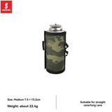 Carvallo skyddshölje för gaspatroner | Stötresistent & Praktisk | För 230 g & 450 g platta gasburkar | Med sidoficka & dragkedja | Utomhus & Camping Carvallo