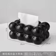 Carvallo Nästukshållare i moln-design | Stilig pappersdispenser för vardagsrum, kök & bil | PP-material | 20 × 13 × 12 cm Carvallo