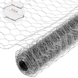 Carvallo Sexkant-trådnät 1–5 m | Rostfritt järntråd | Flexibelt stängsel för trädgård & DIY Carvallo