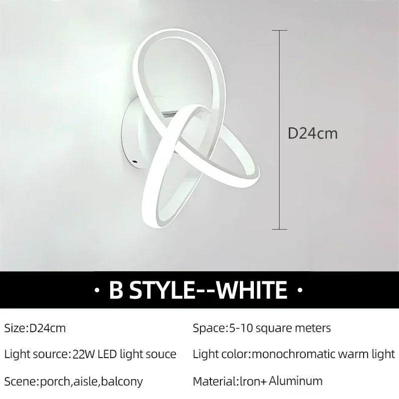 LumiLine - LED Vägglampa och Takbelysning för Sovrum och Vardagsrum Carvallo