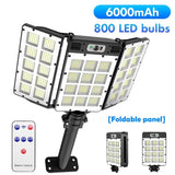 Carvallo Vägglampa LumiSeca | 800 LEDs Superljus | Med Rörelsesensor | 3 Ljuslägen | Vattentät för Trädgård & Utomhus Carvallo