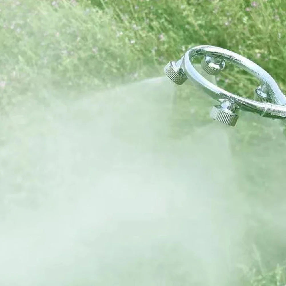 Högtryck rostfritt stål ring flerdyser munstycke – Effektivt sprutmunstycke för trädgårdsbevattning Carvallo