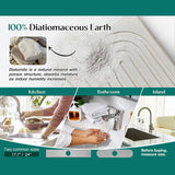 Carvallo SinkGuard Vattenabsorberande Diskmatta 60 x 10 cm | Diatomit-material | Stänkskydd & Förvaring för Kök & Bad Carvallo