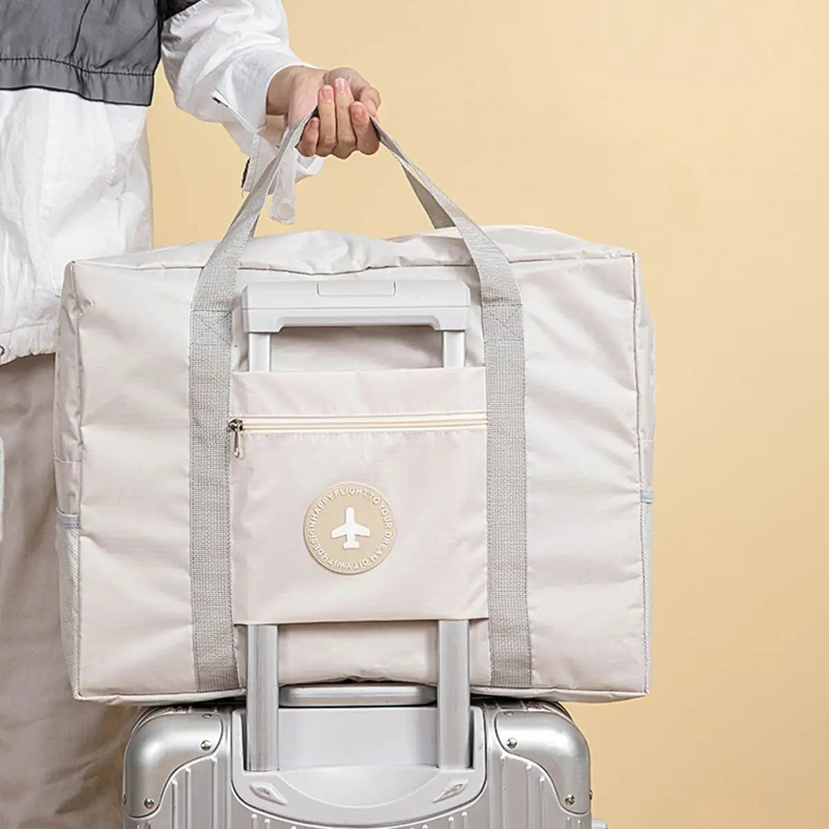 Carvallo Reise- & Aufbewahrungstasche | Faltbar & Trolley-kompatibel | Große Kapazität mit Zusatzfächern Carvallo