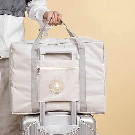 Carvallo Reise- & Aufbewahrungstasche | Faltbar & Trolley-kompatibel | Große Kapazität mit Zusatzfächern Carvallo