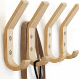 Carvallo Set Naturivo | 2/4 stück | Väggmonterad & Dekorativ | Massivträ | För jackor, nycklar, väskor & accessoarer Carvallo