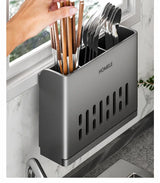 Carvallo bestickshållare | Vägg- & stående montage | Med avrinningfunktion | För kök & matplats Carvallo