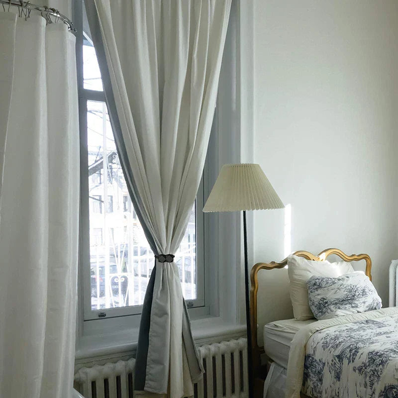 Carvallo gardinstång med magnet | 2-pack | Tjock rep-design & Stark grepp | För vardagsrum, sovrum & kök Carvallo