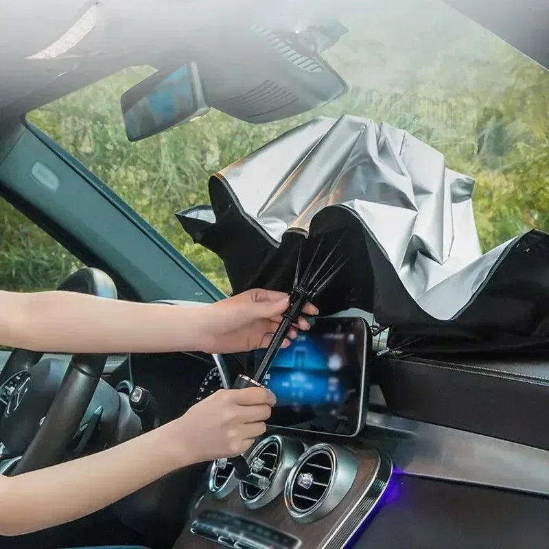 Carvallo-Solskärm SunFold | UV-skydd & värmeskydd | Kompakt & hopfällbar | För SUV & hatchback Carvallo