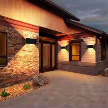 Carvallo-vägglampa Lumano Edge | 24 W | Inomhus & Utomhus | Justerbar ljuskegle | IP65 | Modern Up-&-Down-Ljus Carvallo