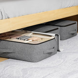 Carvallo Förvaringsväska | Extra Stor & Fällbar | Med Insynsfönster & Dragkedja | Cationic Tyg Grå Carvallo