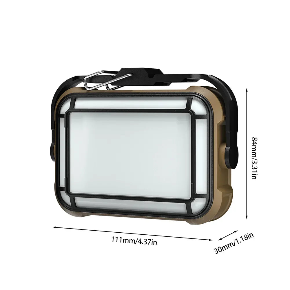 Carvallo Pro Solar-Arbetslampa | 3600 mAh Powerbank | 1000 Lumen | Färgtemperatur justerbar | Sol- & USB-C-laddning | IPX4 Vattentålig Carvallo