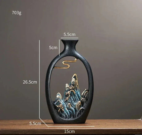 Eastern Mountain Landscape Vaser - Konstnärlig och Exotisk Carvallo