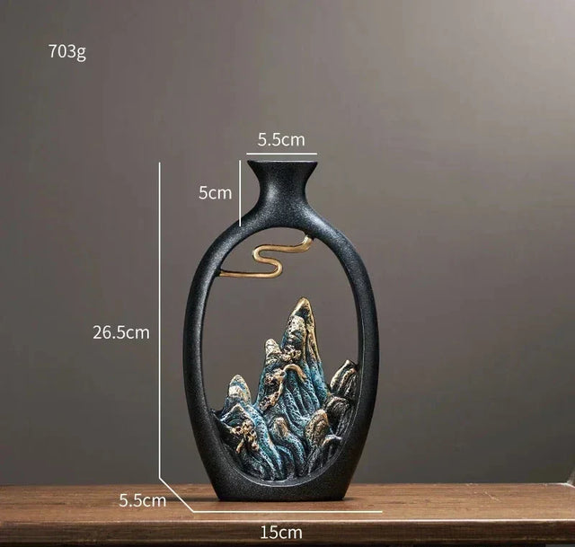 Eastern Mountain Landscape Vaser - Konstnärlig och Exotisk Carvallo