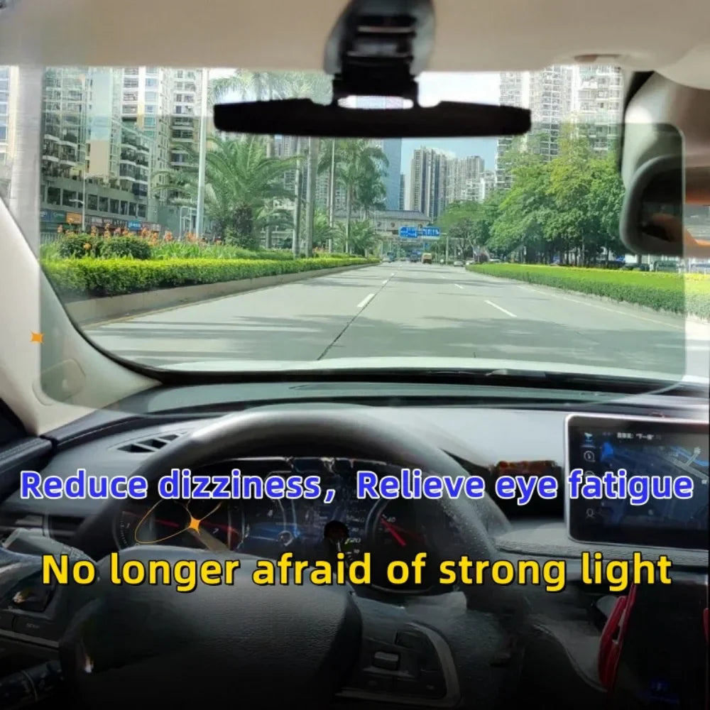 Carvallo PolarShield Universal Bilsolskydd | Polariserande UV-skyddsskiva mot bländning | För fram- & sidospeglar Carvallo