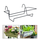 Carvallo planter box | For balcony railing | With drainage tray & suspension | Robust & weatherproof Carvallo