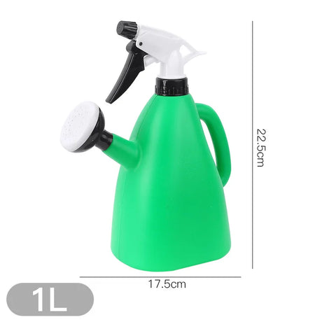 Carvallo FloroPress DuoJet | 1 L vattenspruta & sprutflaska i ett | Justerbart vattentryck | För inomhusväxter & trädgård Carvallo