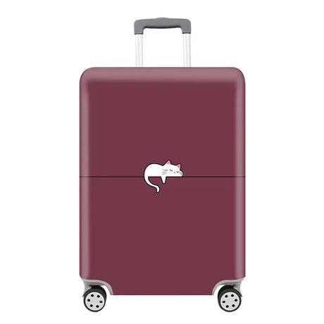 Carvallo TravelPaw FlexCover | Elastisk bagageskydd med djurmönster | För 18–32 tum resväskor | Rivfast & Tvättbar Carvallo