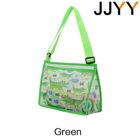 Carvallo Kids Fällbar Strandväska för Barn | Nätväska för Snäckor & Leksaker | Justerbar Bärrem & Dragkedja – 25×20×10 cm Carvallo