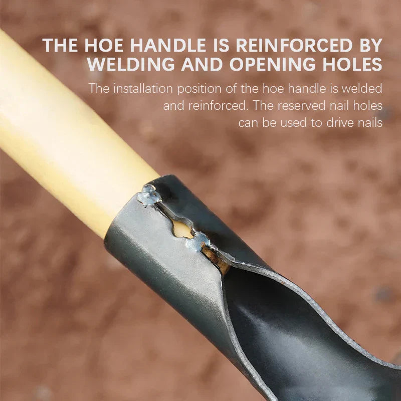 Carvallo Handhacka utan skaft | Högkvalitativ ogräshacka av kolstål | För rensning, jordlossa och grönsaksodling – Olika storlekar Carvallo