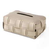 Carvallo – Lyxig Vegan Läder Pappershållare med Vävt Mönster Carvallo