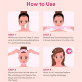 Carvallo V-Line Ansiktsband | Dubbelhaka-reduktion & Hudsstramning | Återanvändbar & Andningsbar | För Damer & Herrar Carvallo