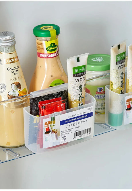 Carvallo Väggmonterad Förvaringslåda | Transparent & platsbesparande | För Kylskåp, Bad & Kök | 11 × 4 × 6,5 cm Carvallo