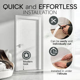 Carvallo Dörrdragluftstoppare Undertürsdämpning | Kyl-, Buller- & Dragluftsskydd | Självhäftande Dörrbottenlist Invändig & Utvändig Carvallo