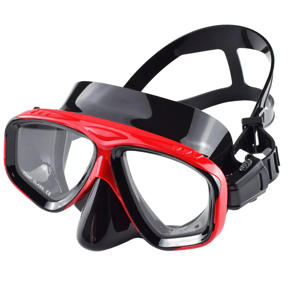 Carvallo dykmask med snorkel | 180° panoramautsikt | Antiläckage & HD-glas | Livsmedelsgodkännt silikon Carvallo