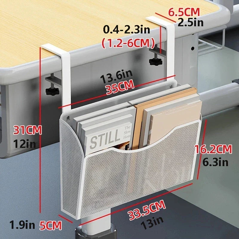 Carvallo-låda Clampix | För fastsättning utan borrning | Sidoskåp i metall | 2 storlekar | För kontor & hemma kontor Carvallo