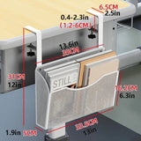 Carvallo-låda Clampix | För fastsättning utan borrning | Sidoskåp i metall | 2 storlekar | För kontor & hemma kontor Carvallo