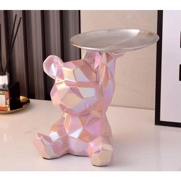 Geometric Bear - Intelligent Spara Keramik Galvanik Björn Staty Carvallo