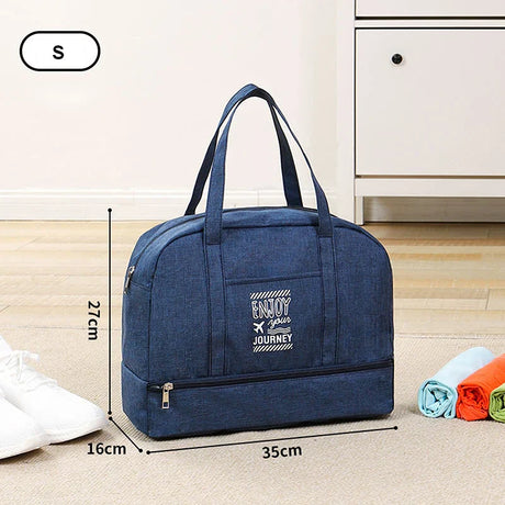 Carvallo Fällbar Resväska för Damer | Stor Helgväska i Oxford-tyg | Kabinväska för Resor, Vardag & Sport Carvallo