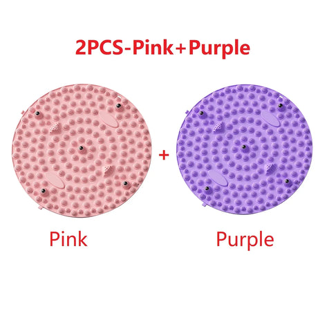 Carvallo StepBalance fotmassage akupressur fotmassage-matta 35 cm | Magnetisk & Bärbar | För avkoppling & muskelstimulering | 1 eller 2 stycken Carvallo